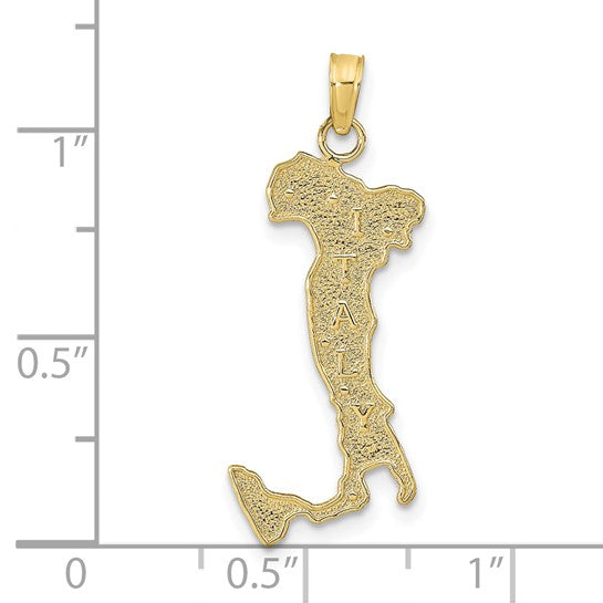 14K/10K Yellow Gold Italy Boot Italian Pendant