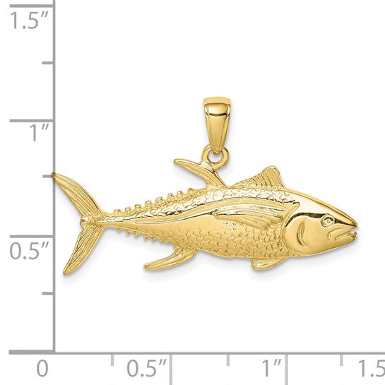 10K Yellow Gold Tuna Pendant