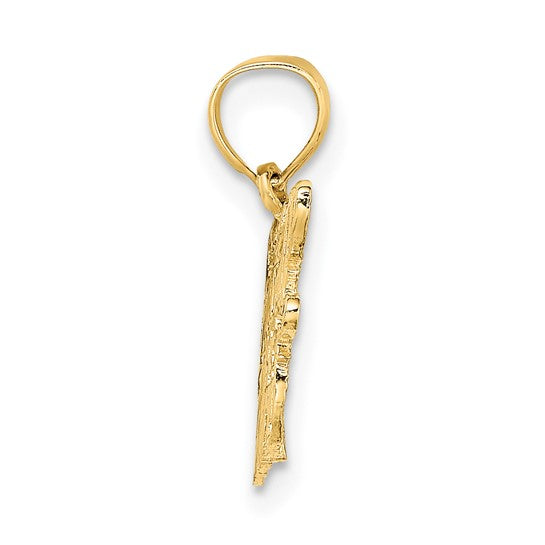 10K/14K Football Mom Gold Pendant Mothers Day