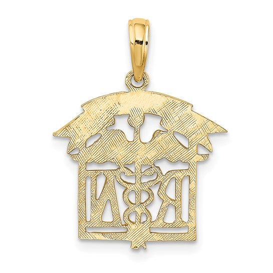 10K Yellow Gold Nurse Pendant