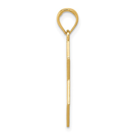 14K Hanukkah Menorah Gold Star Of David Pendant