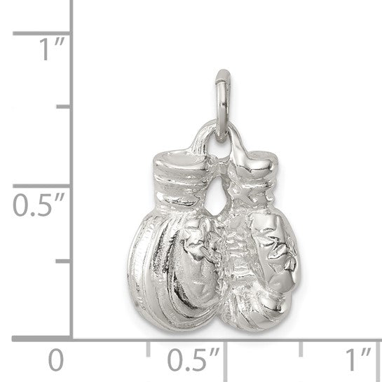 Sterling Silver Boxing Gloves Pendant