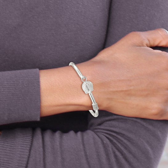 Sterling Silver Shell Bangel