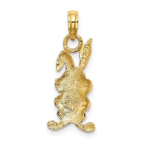 10K Yellow Gold Easter Bunny Charm