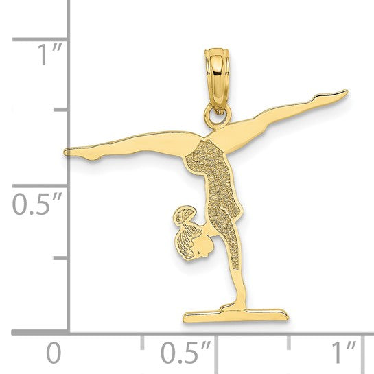 10K/14K Yellow Gold Gymnastics Pendant