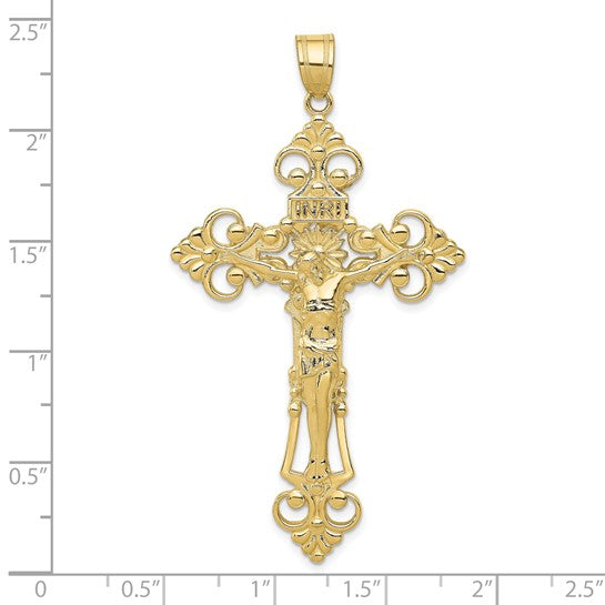 10k/14k Gold Large Gold Cross Pendant