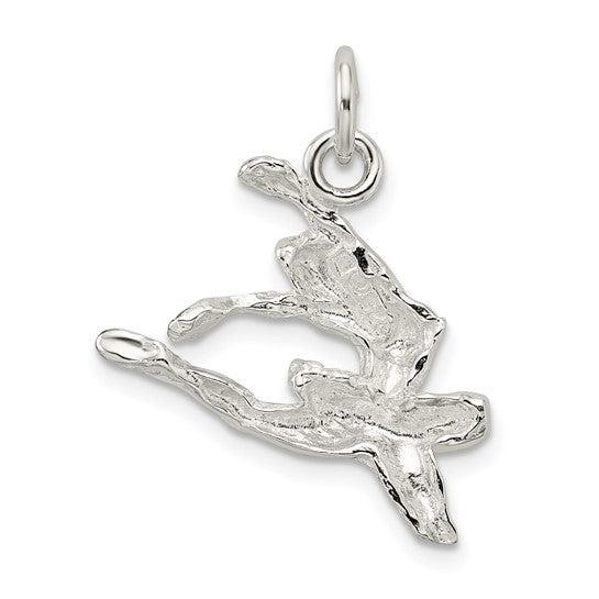 Sterling Silver Leaping Ballerina Pendant