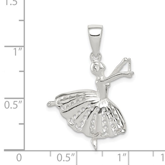 Sterling Silver Ballroom Dancer Pendant