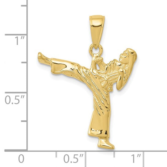 10K/14K Yellow Gold Karate Female Pendant