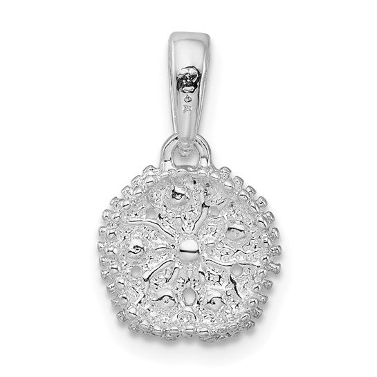 Sterling Silver 14K Gold Two Tone Sand Dollar Star Fish Pendant