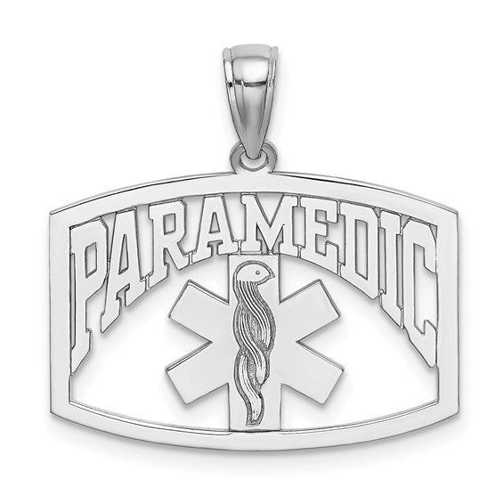 14K Yellow/White Gold Paramedic Pendant