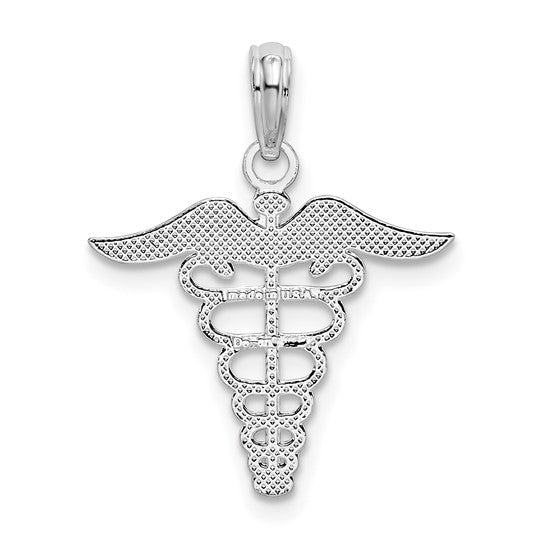 Sterling Silver First Responder Caduceus Pendant