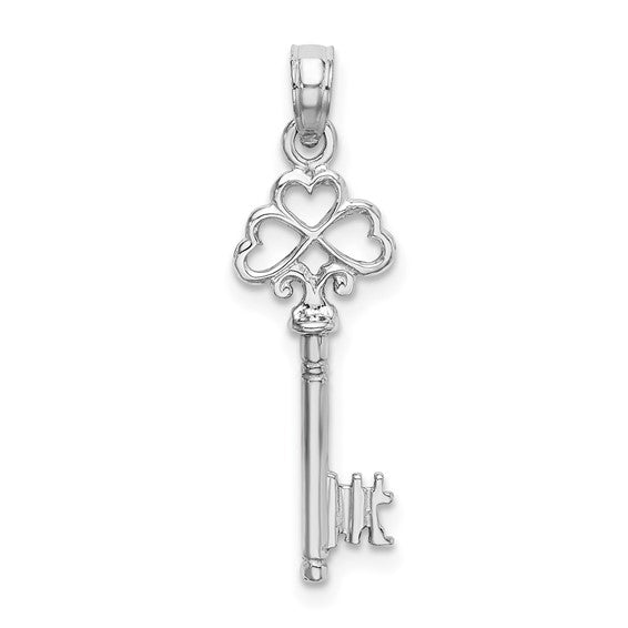 14K Rose Gold/White Gold/Yellow Gold  Key 7mm