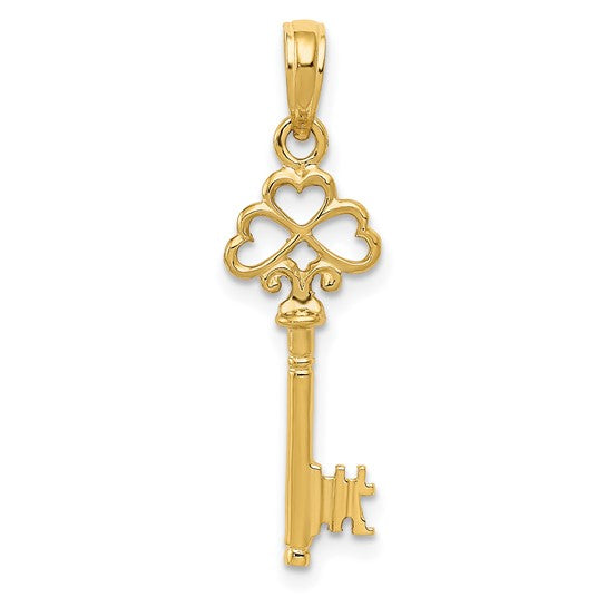 14K Rose Gold/White Gold/Yellow Gold  Key 7mm