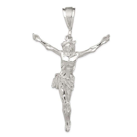 XL Hip Hop Sterling Silver Crucifix Pendant