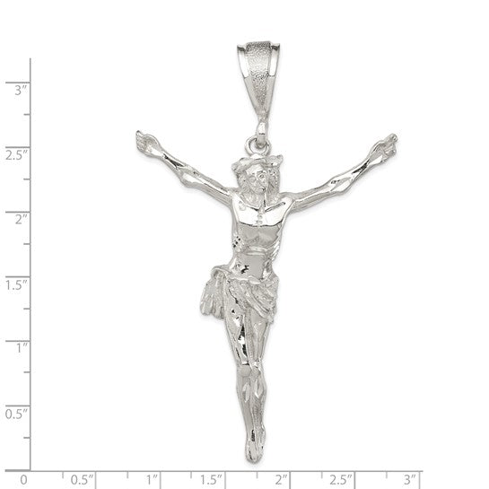 XL Hip Hop Sterling Silver Crucifix Pendant