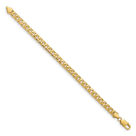 14K Solid Miami Cuban Link Chain Yellow Gold