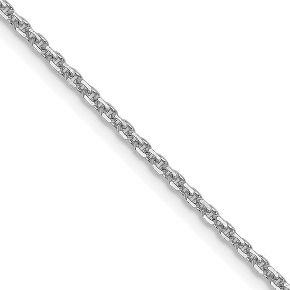 14K White Gold Forzantine Cable Chain