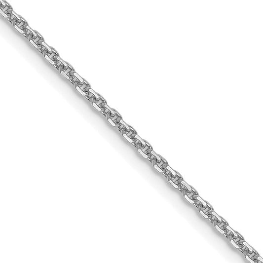14K White Gold Forzantine Cable Chain