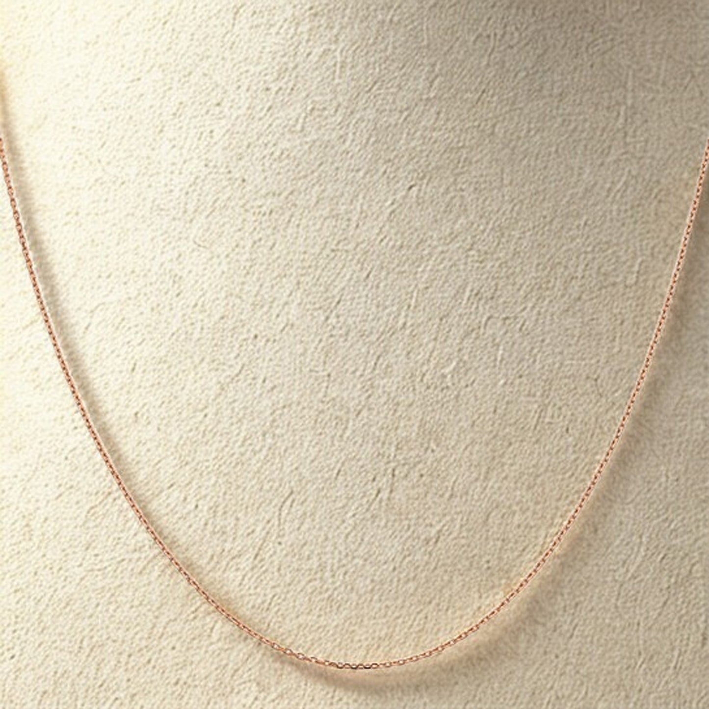 14K Rose Gold Forzantine Cable Chain