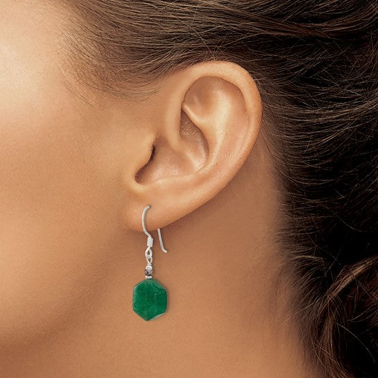 Aventurine Earrings Sterling Silver