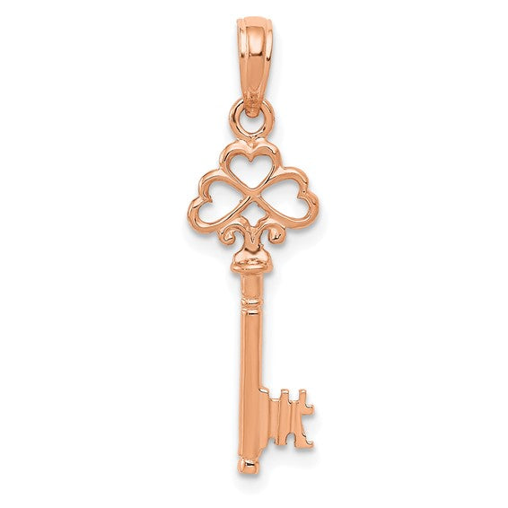 14K Rose Gold/White Gold/Yellow Gold  Key 7mm