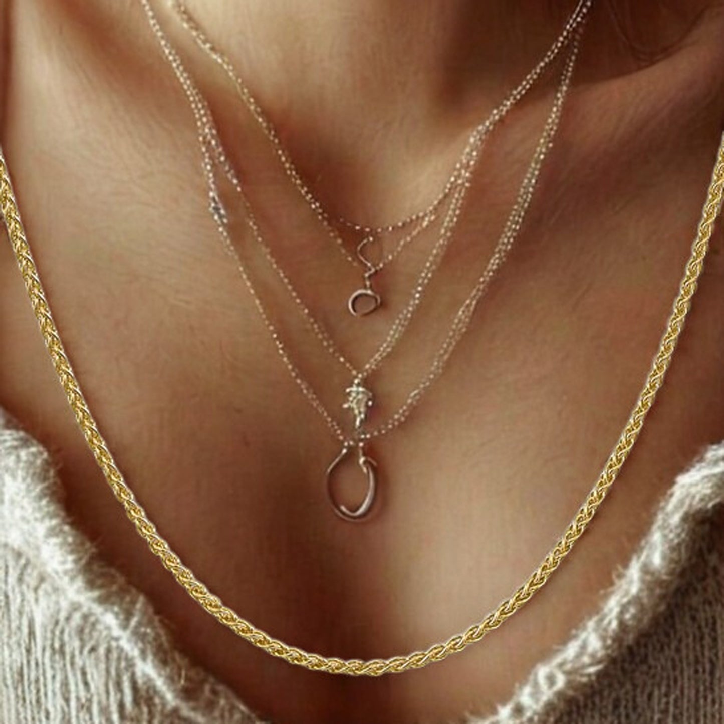 14K Yellow Gold Spiga Chain