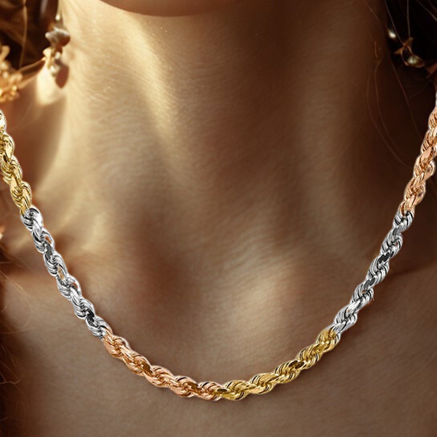 Tri Colored Rope Chain