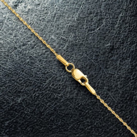 14K Yellow Gold Forzantine Cable Chain
