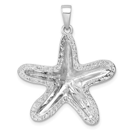 Sterling Silver 14K Gold Start Fish Two Tone Seal Pendant