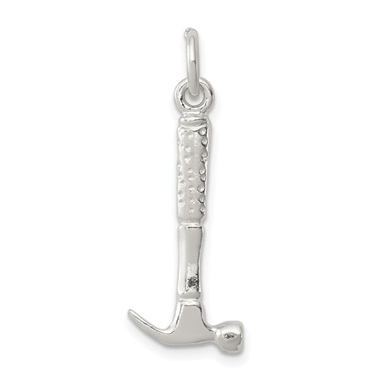 Sterling Silver Construction 3D Hammer Pendant