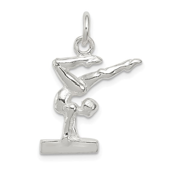 Sterling Silver Gymnastics 3D Charm