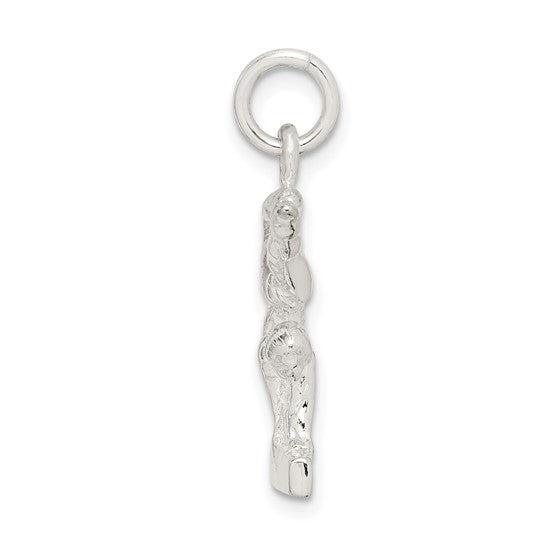 Sterling Silver Gymnastics 3D Charm