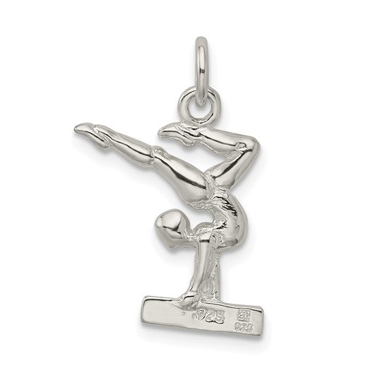 Sterling Silver Gymnastics 3D Charm