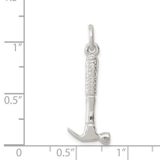 Sterling Silver Construction 3D Hammer Pendant