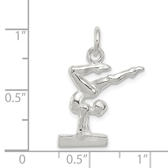 Sterling Silver Gymnastics 3D Charm
