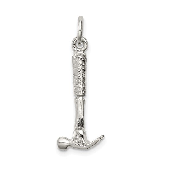 Sterling Silver Construction 3D Hammer Pendant