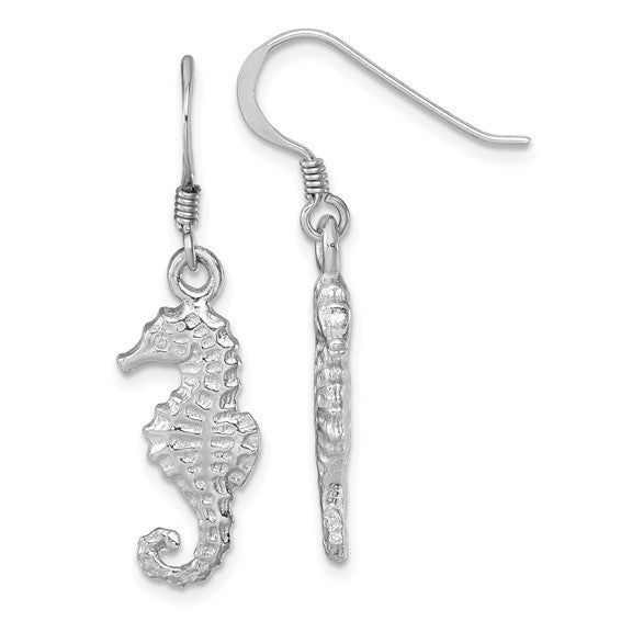 Sterling Silver Sea Horse Earrings