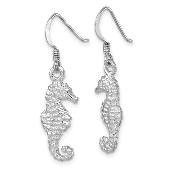 Sterling Silver Sea Horse Earrings
