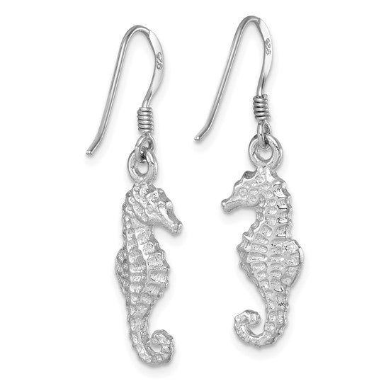 Sterling Silver Sea Horse Earrings