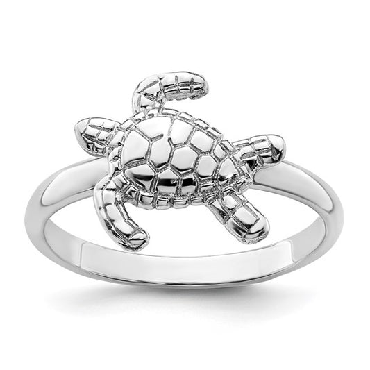 Sterling Silver Sea Turtle Ring