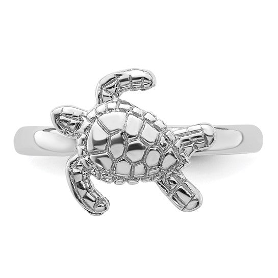 Sterling Silver Sea Turtle Ring