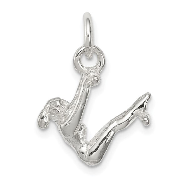 Sterling Silver Gymnastics Pendant