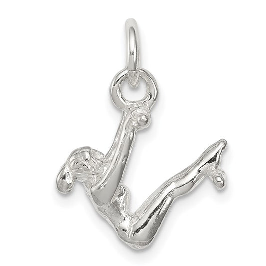 Sterling Silver Gymnastics Pendant