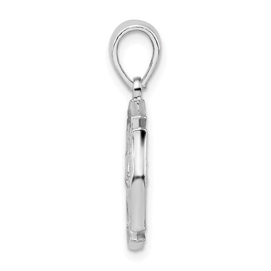 Sterling Silver First Responder Firefighter Shield Pendant