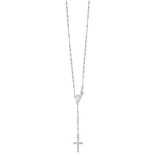 Sterling Silver 24" Rosary Beads
