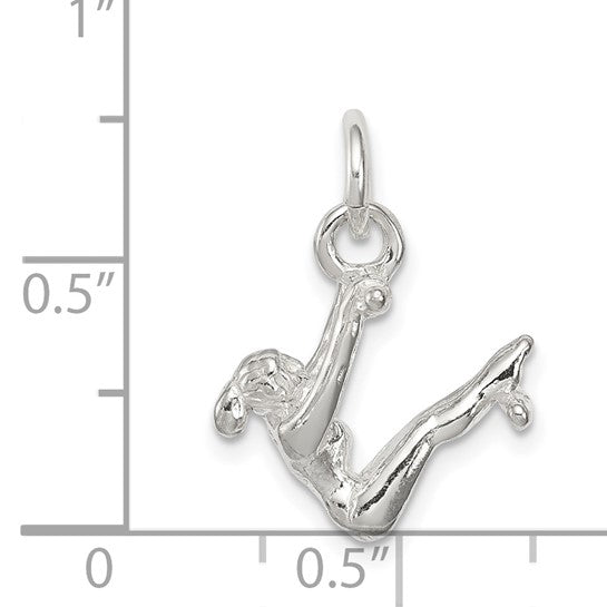 Sterling Silver Gymnastics Pendant