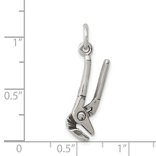 Sterling Silver Antiqued Pliers Pendant