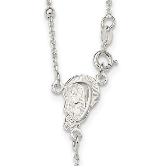 Sterling Silver 24" Rosary Beads