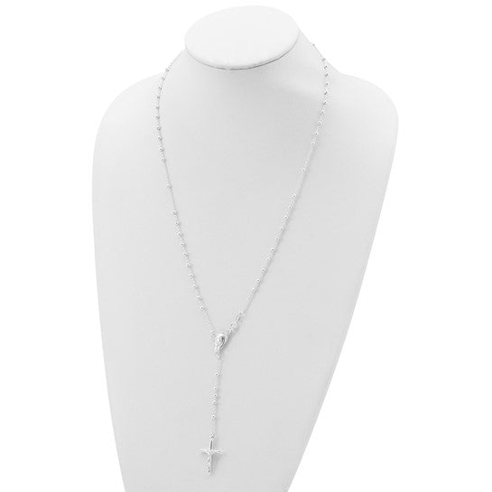 Sterling Silver 24" Rosary Beads